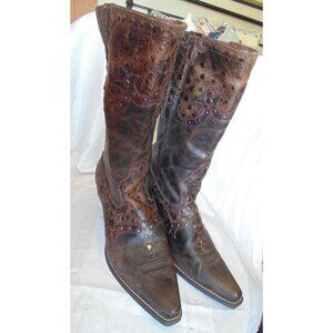 Ariat Rogue Women's Size 11B Cowboy Boots Pointed Square Toe Studded